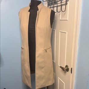 Calvin Klein light tan Sleeveless Coat